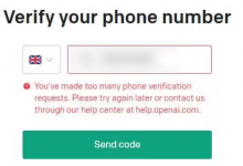 ChatGPT 报错 You've made too many phone verification requests/您发出了过多的电话验证请求-老王博客