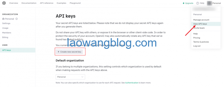 OpenAI ChatGPT API 是什么?如何申请/购买 ChatGPT API key? - 老王博客
