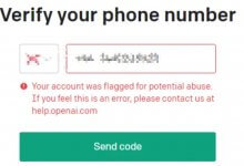 ChatGPT 验证手机时出现 Your account was flagged for potential abuse(您的帐户被标记为可能存在滥用行为)的原因和解决方法-老王博客
