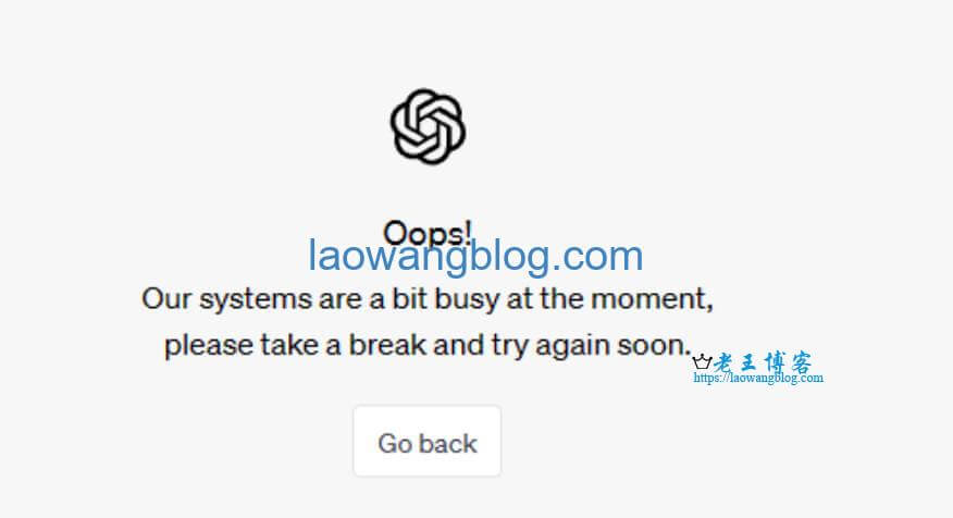 ChatGPT Our systems are a bit busy at the moment, please take a break and try again soon.