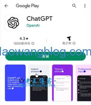 Google Play（谷歌应用商店）下载安装 ChatGPT
